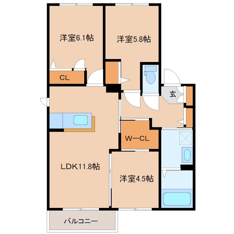 シャーメゾン和F棟 間取り