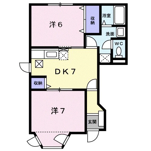 ヴェルデ三隈　Ⅰ  間取り