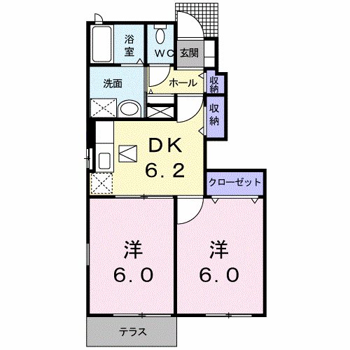 アグリティーノⅡB 間取り
