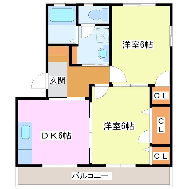 クレールA棟 間取り