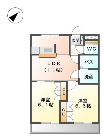 メゾンドコンフォースⅡ 間取り