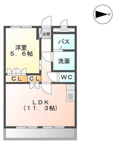 メゾンドコンフォースⅠ 間取り