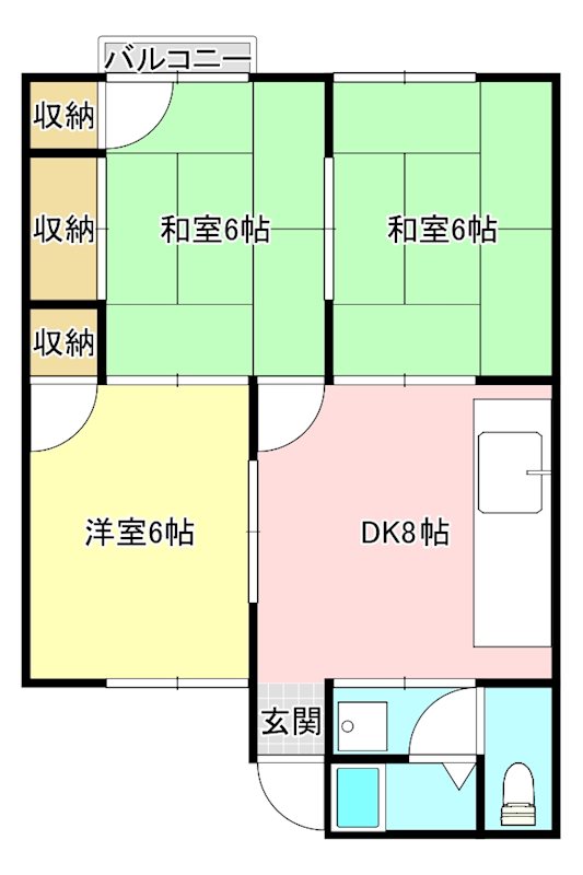 スワンコーポ 間取り