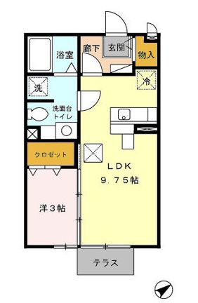 セジュール都府楼 間取り