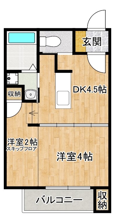 コンフォール石坂 間取り