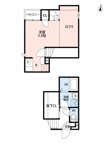 ＣＢ鳥栖フラネ 間取り