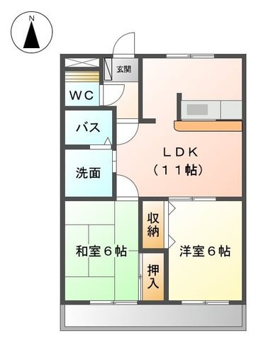 エポック弥生が丘Ⅱ 間取り