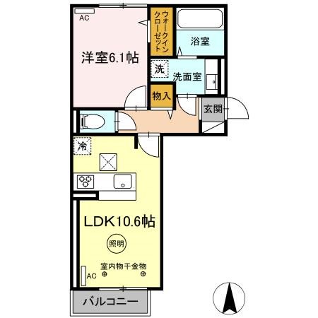 D-ROOM　SPERANZA 間取り