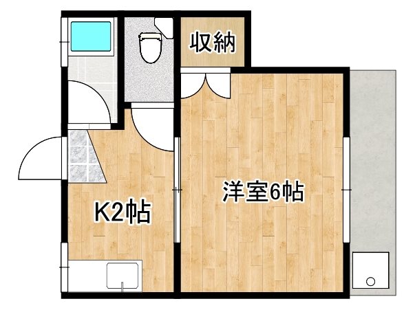 アサヒコーポ 間取り