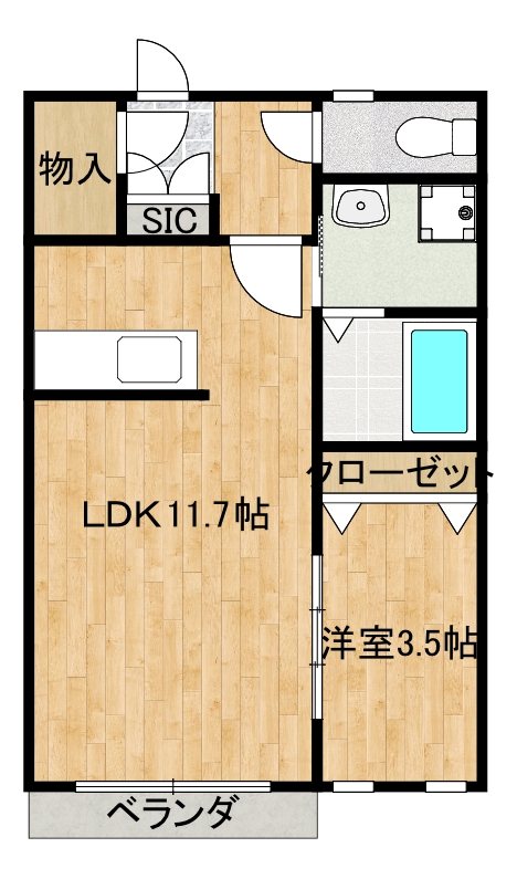 福岡県朝倉市柿原857-1 間取り
