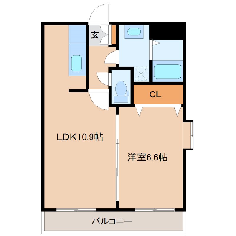 ハイムK.I二日市駅前 間取り