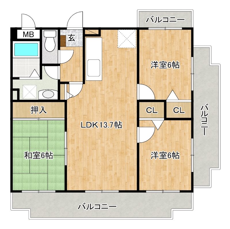 アネックスけやき通り 間取り