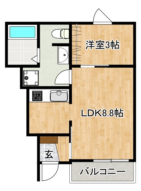 メゾングレイス上津 間取り