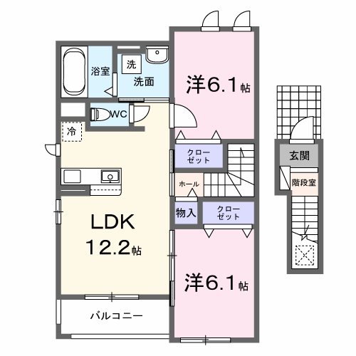 ソレイアード大原  間取り