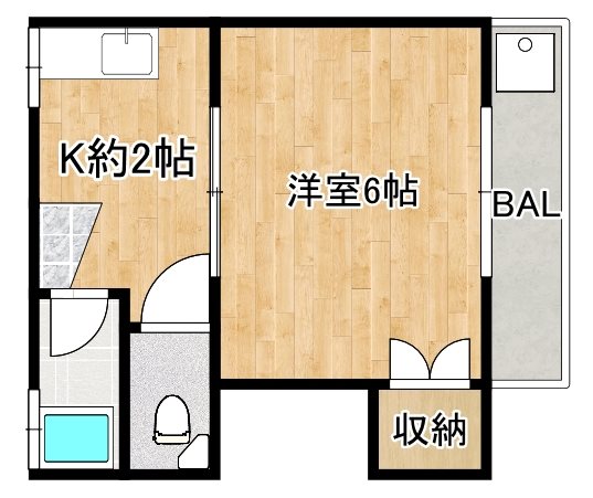 アサヒコーポ 間取り