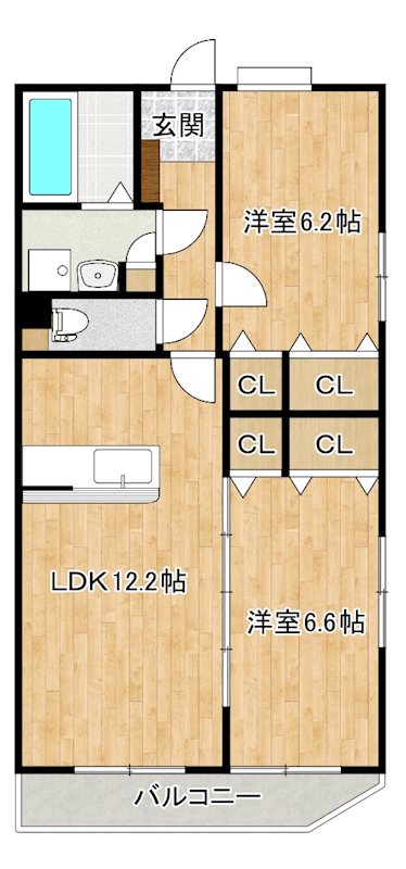 デューク筑紫野  間取り
