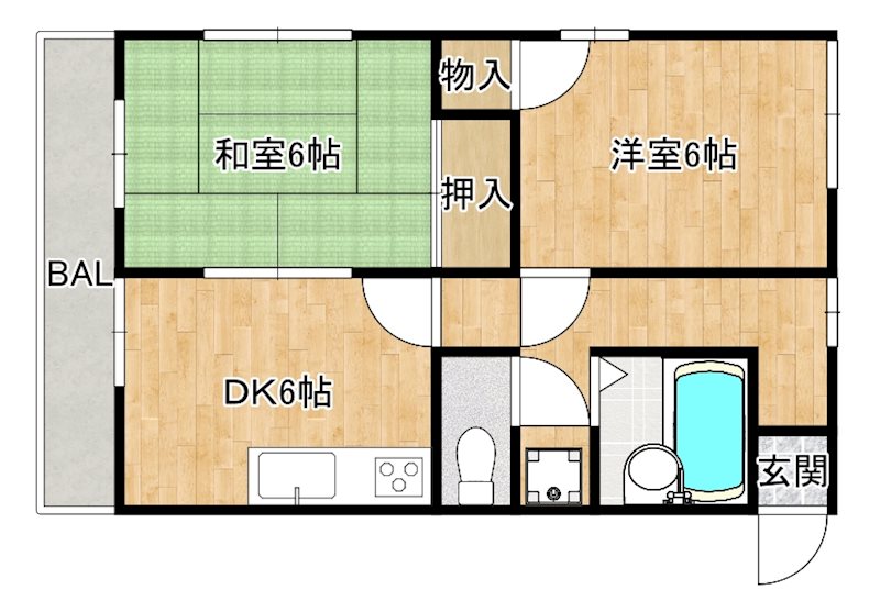 アールズプレイス二日市 間取り