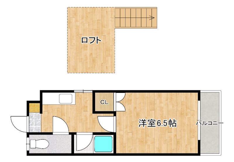 エルメゾン二日市A  間取り