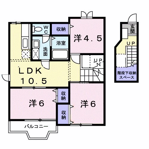 パルテール21　A棟 間取り
