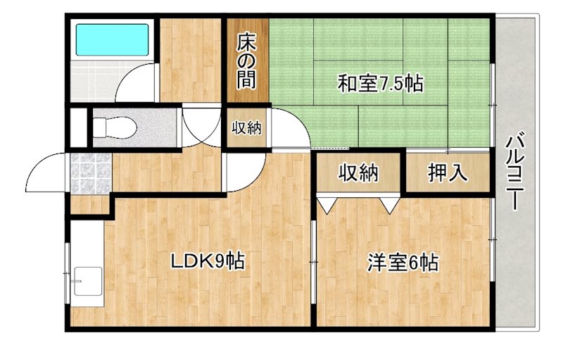 アイランドベール観世 間取り