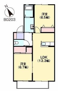 メジンK　B棟 間取り