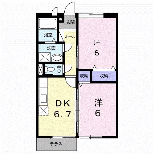 アグリティーノ　A 間取り