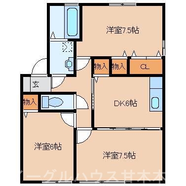 ボヌール和　Ａ棟 間取り
