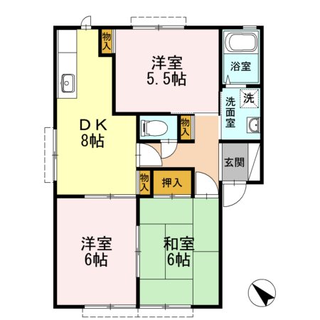 ミーツハオスK　B棟 間取り