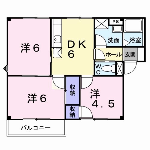 シャトルかきもとＡ  間取り