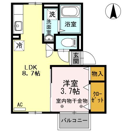 ファルコン久留米高校駅前 間取り