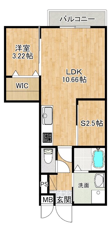 LIFEFIELD小郡Ⅱ 間取り