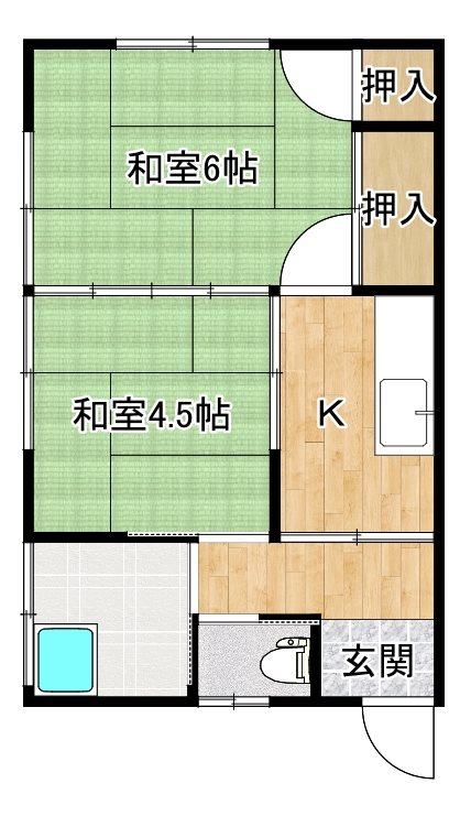 中尾山ハイツ 間取り