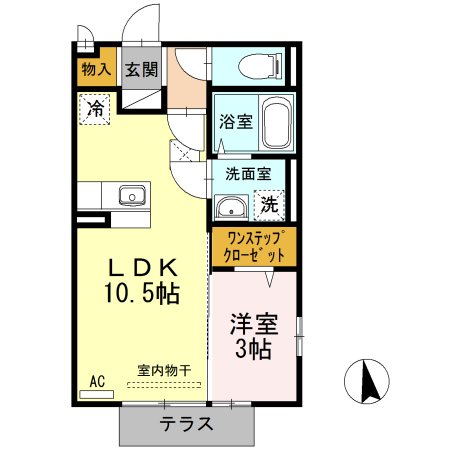 オリーヴァ東合川 間取り