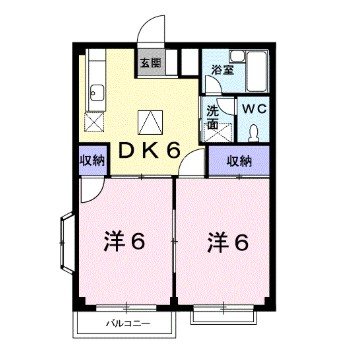 レピュートおんつかⅡ 間取り