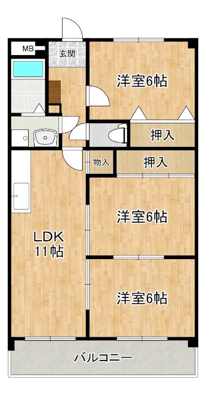 センチュリー中央 間取り