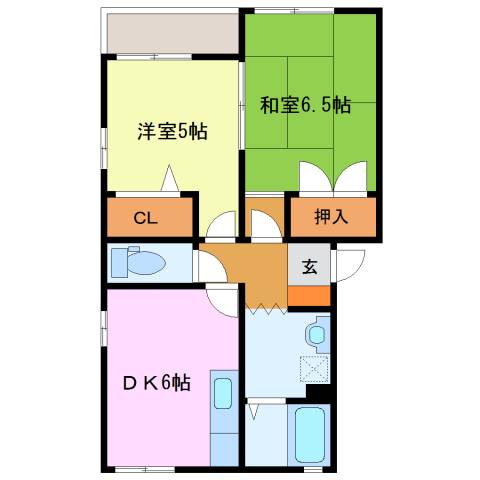 コーポイン三沢 間取り