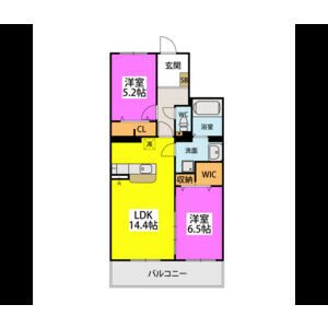 GRAN GRACE久留米南Ⅰ 間取り