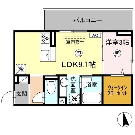 D－ROOM＋西町 間取り