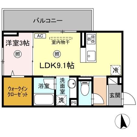 D－ROOM＋西町 間取り