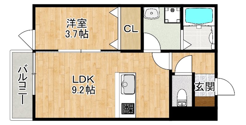 アシスト 久留米西町 間取り