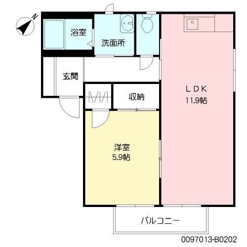ミレニアミティ上津　Ｂ棟　 間取り
