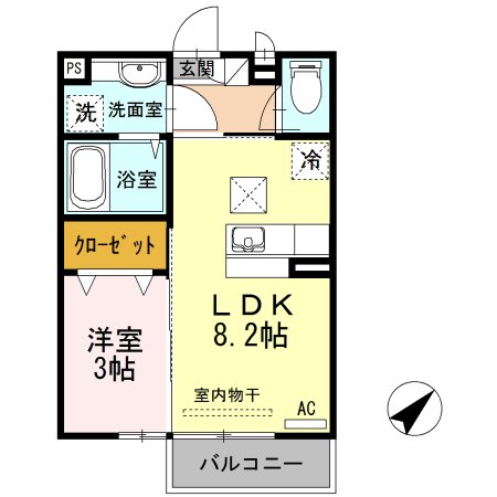 プログレスⅠ　A棟 間取り