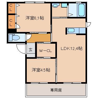 コンフォールハイムＣ棟 間取り