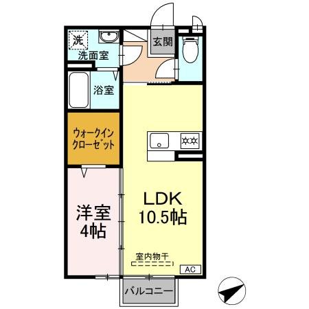 セイシェル・大山C棟 間取り