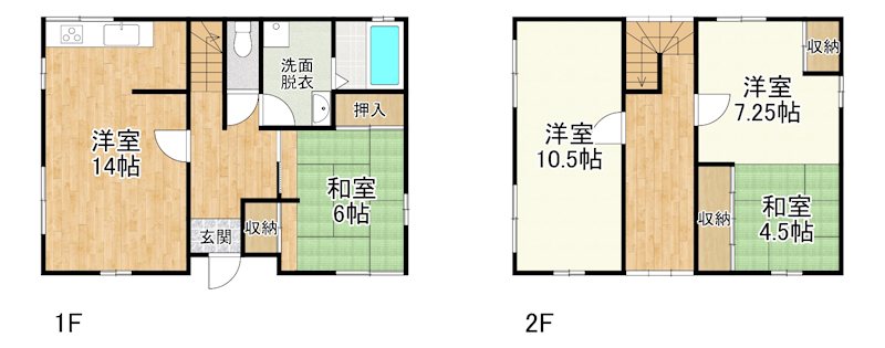 小田貸家 間取り