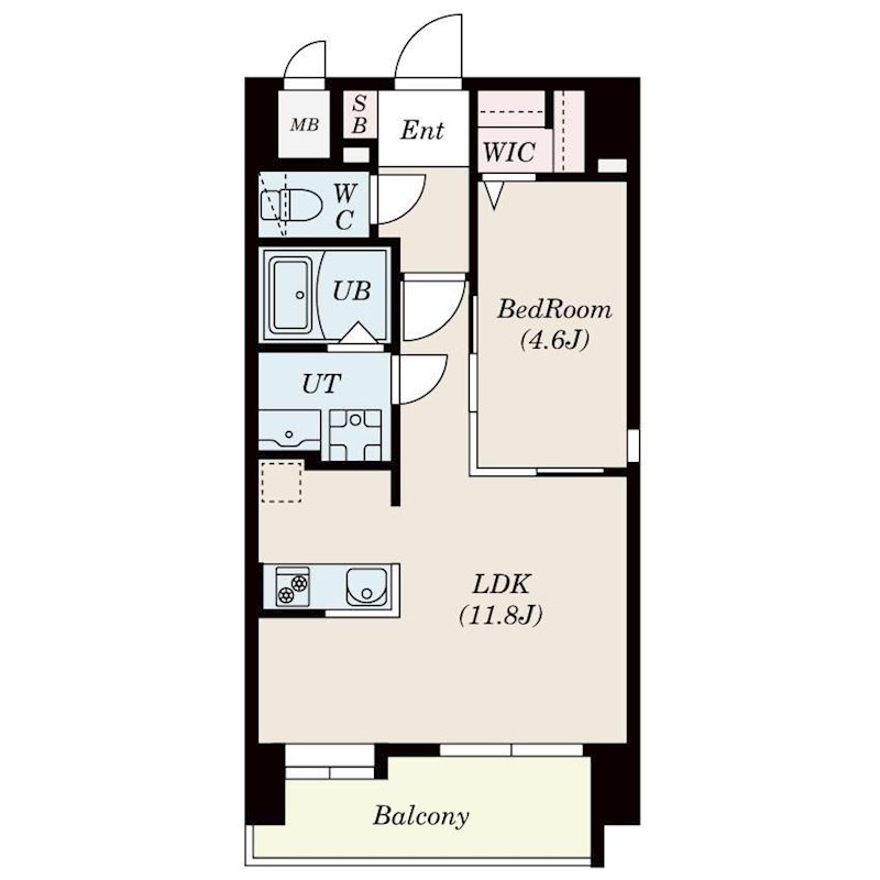 S-RESIDENCE六ツ門abreast Ⅰ 間取り
