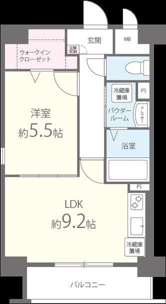 グランドシャトー花畑T・S 間取り