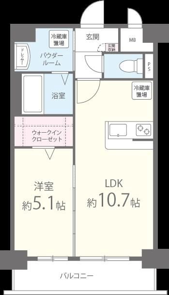 グランドシャトー花畑T・S 間取り
