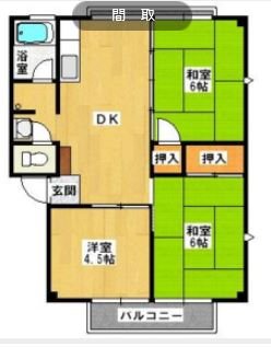 エクセレントハイツA棟 間取り