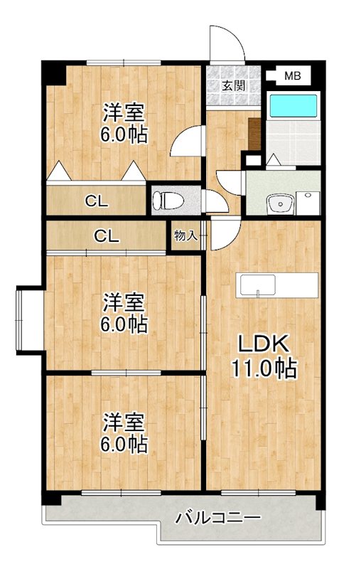 センチュリー中央 間取り